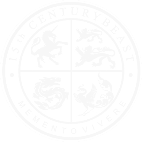 White 15th Century Beast Logo